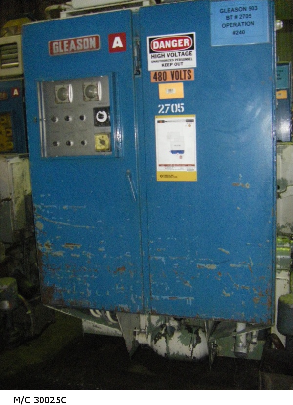 Photo 3 -  10.5� diameter gear, 6� diameter pinion, Hydraulic Clamping on both Spindles, Swing Pinion Cone (SPC) attachment, Hydraulic Brake, Automatic Backlash Control, 1965 (30025) 
